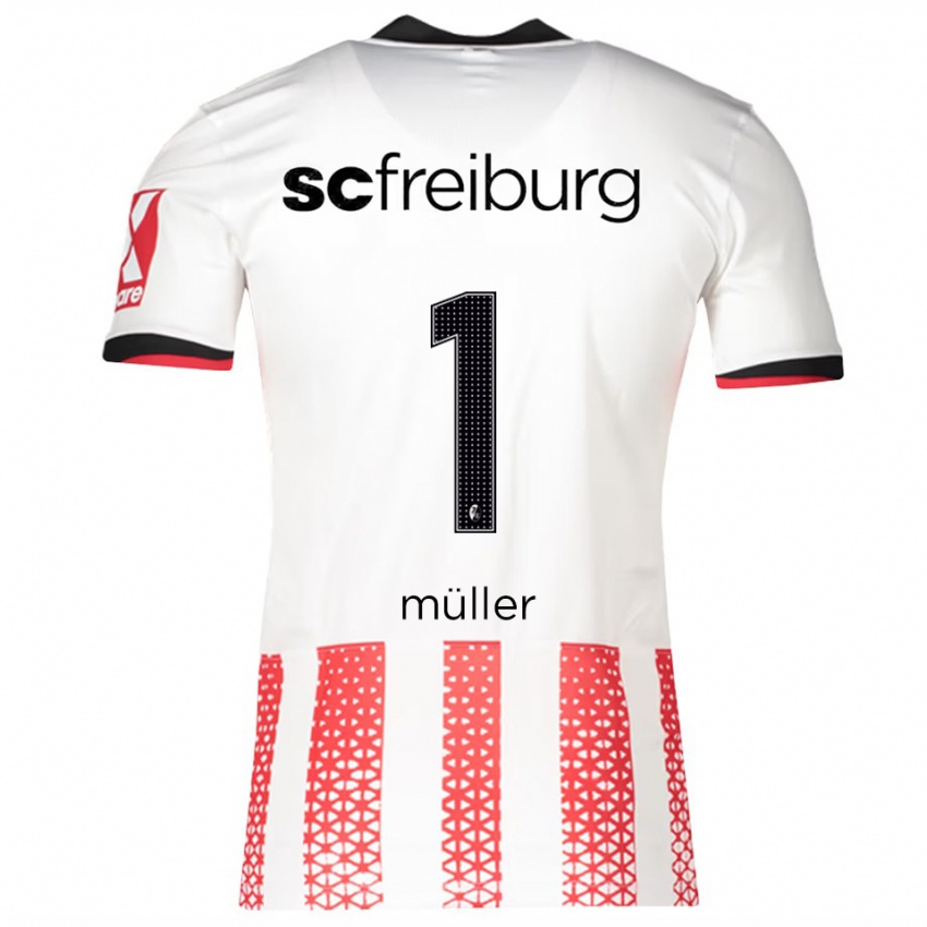 ילדים Phillip Müller #1 לבן אדום ג'רזי ביתית 2025/26 חולצה קצרה