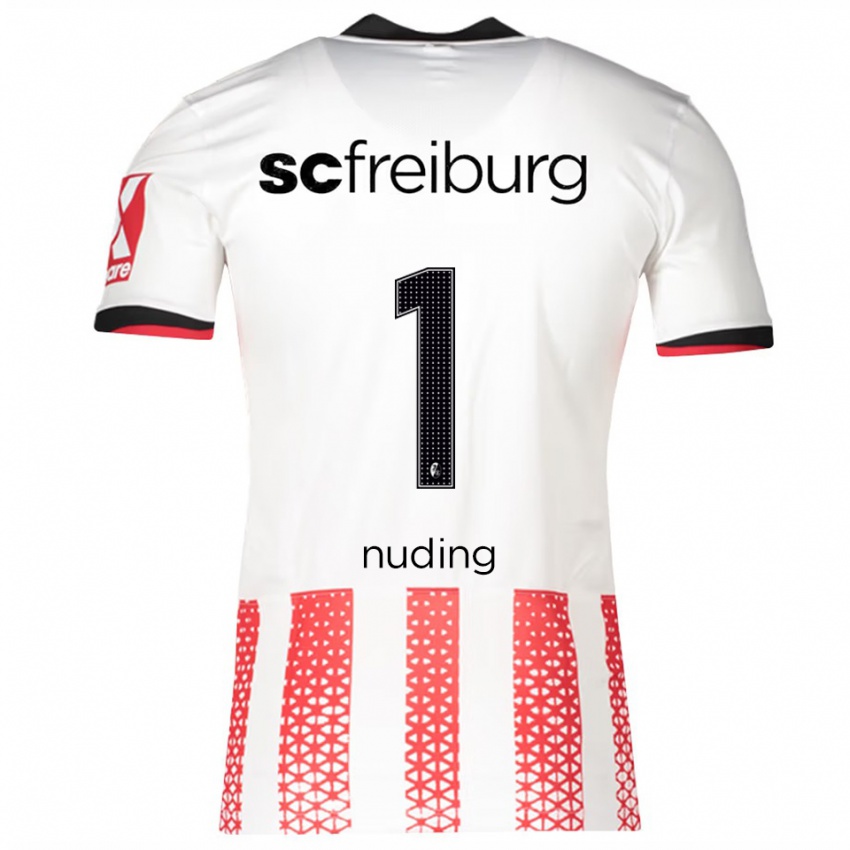 ילדים לנה נודינג #1 לבן אדום ג'רזי ביתית 2025/26 חולצה קצרה