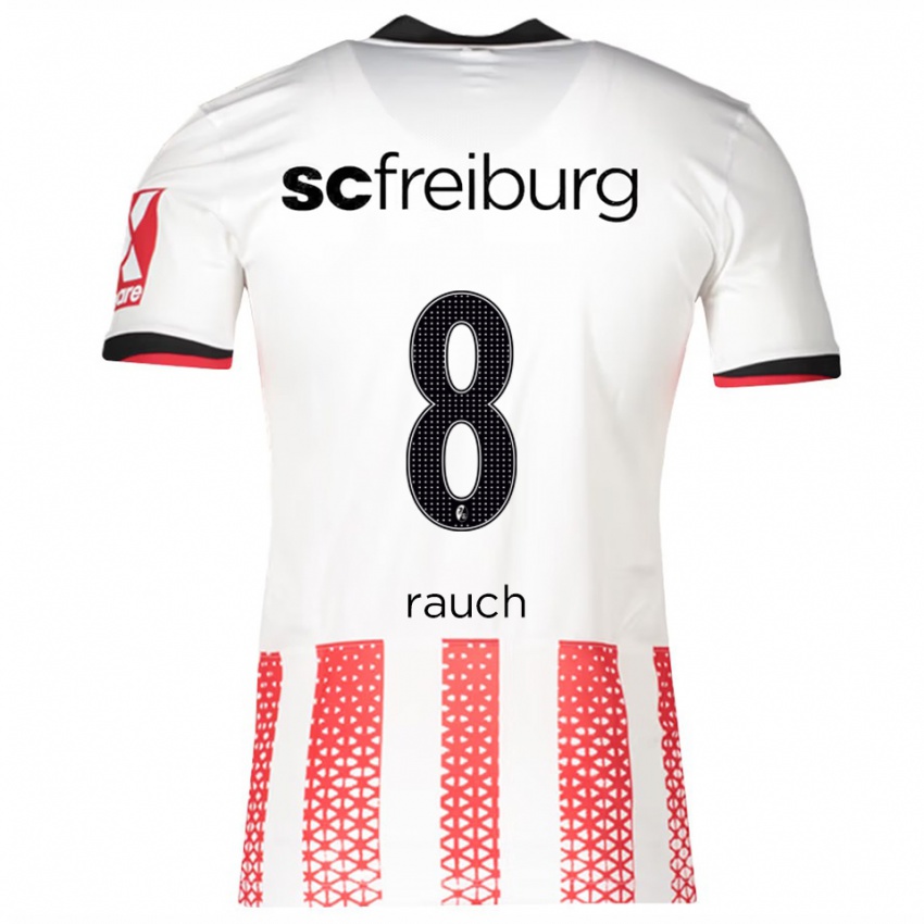 ילדים זנו ראוך #8 לבן אדום ג'רזי ביתית 2025/26 חולצה קצרה