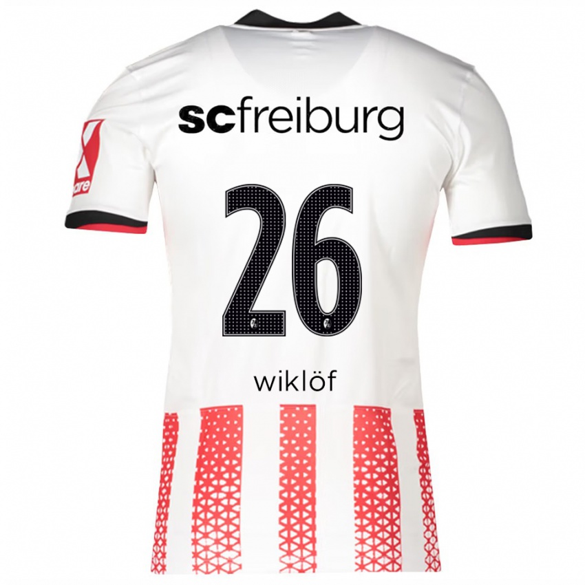 ילדים אוסקר ויקלוף #26 לבן אדום ג'רזי ביתית 2025/26 חולצה קצרה