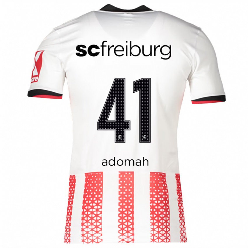 ילדים Bismark Adomah #41 לבן אדום ג'רזי ביתית 2025/26 חולצה קצרה