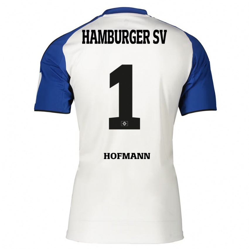 ילדים Tobias Hofmann #1 לבן כחול ג'רזי ביתית 2025/26 חולצה קצרה