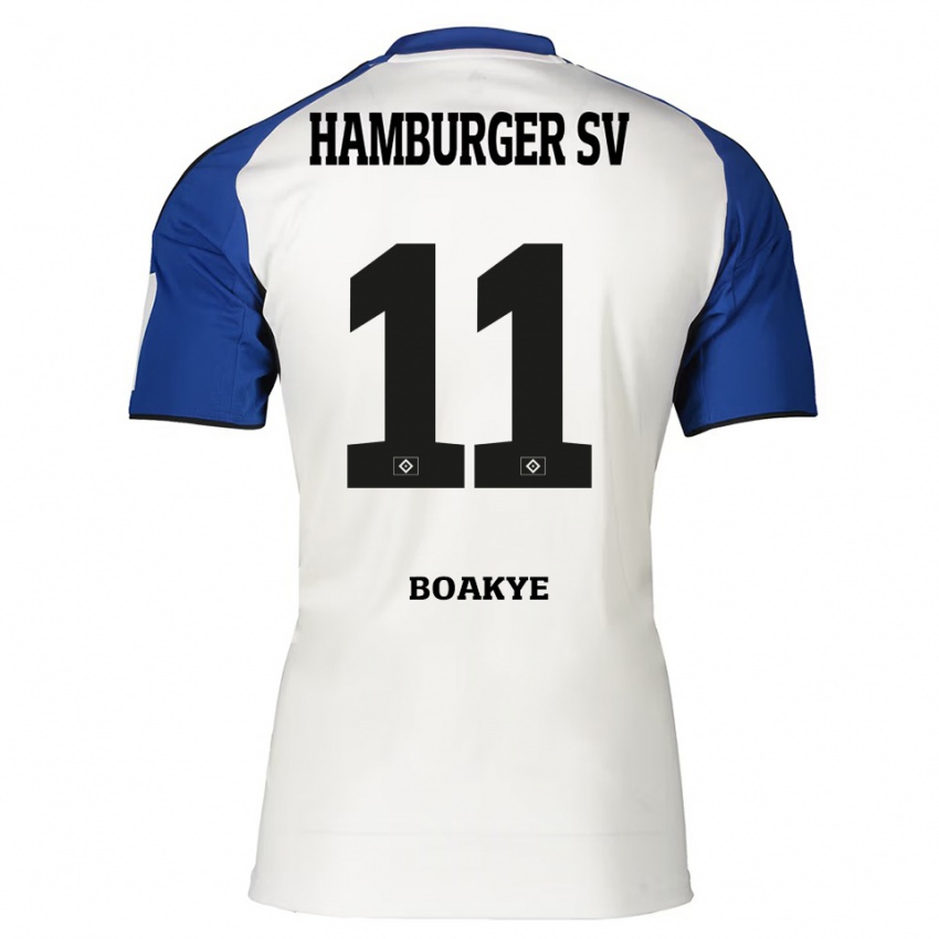 ילדים מאוריס אוסיי בואקיה #11 לבן כחול ג'רזי ביתית 2025/26 חולצה קצרה