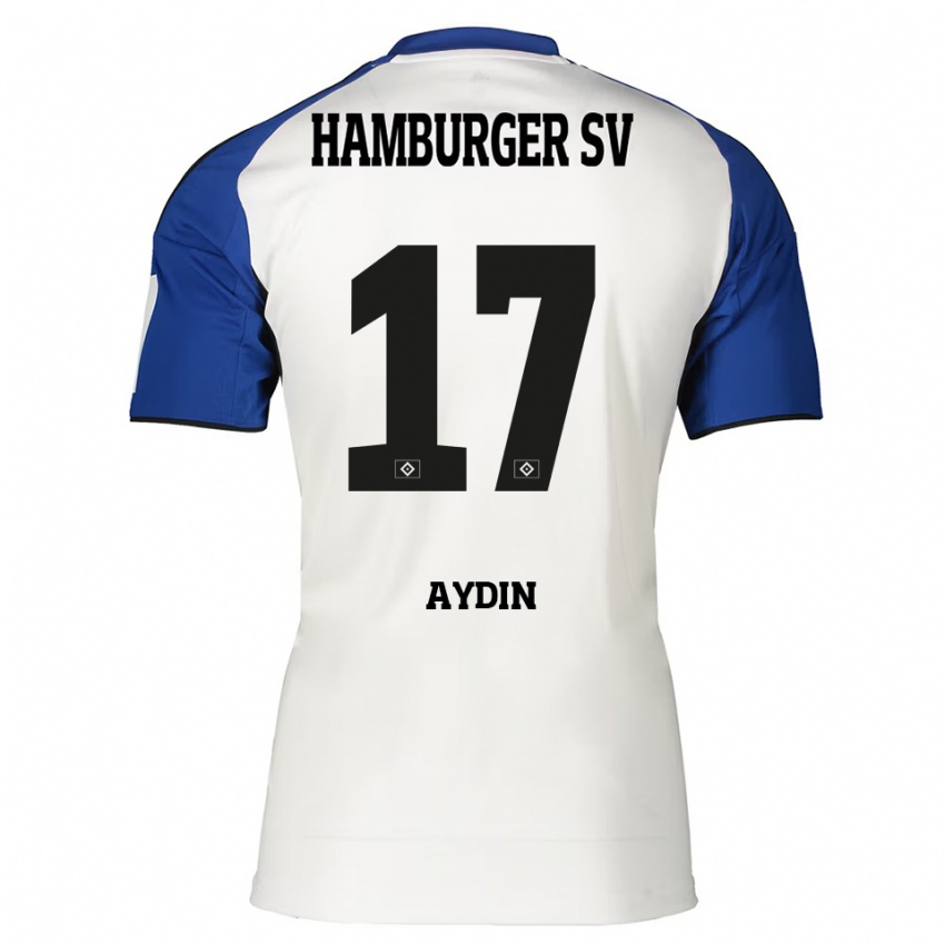 ילדים Berkant Aydin #17 לבן כחול ג'רזי ביתית 2025/26 חולצה קצרה