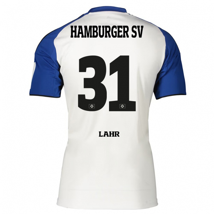 ילדים יובינה לאהר #31 לבן כחול ג'רזי ביתית 2025/26 חולצה קצרה