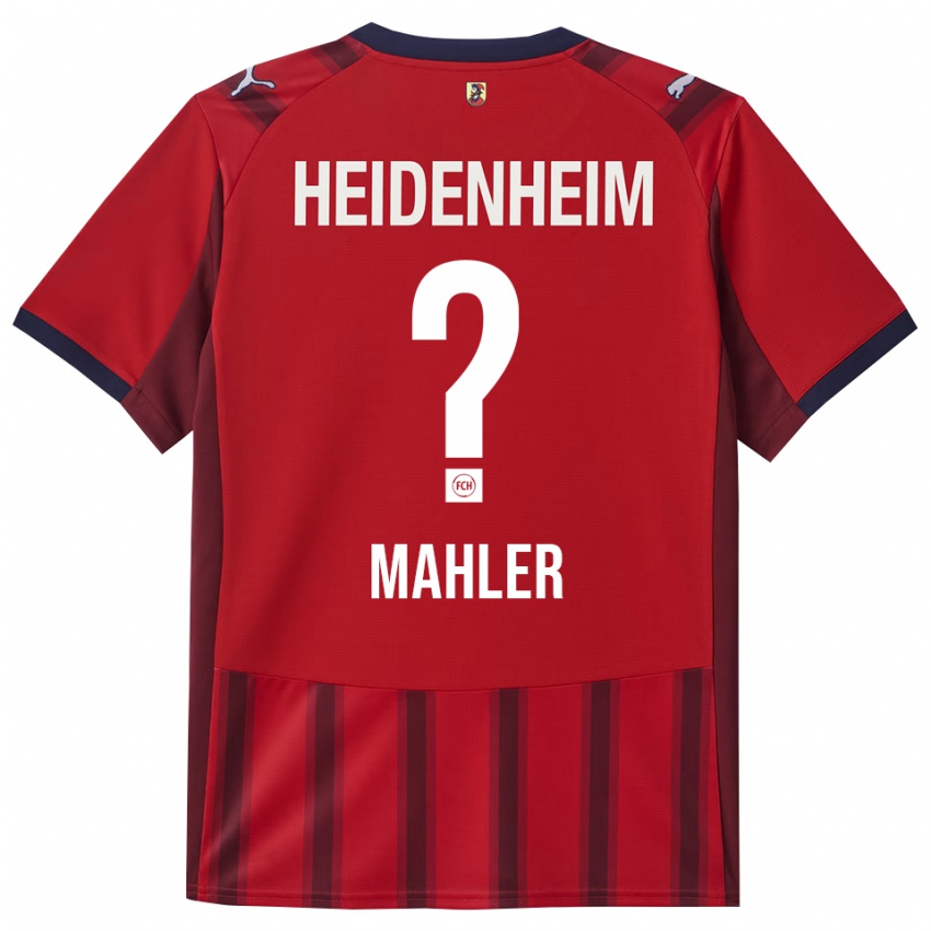 ילדים Sina Mahler #0 אדום נייבי ג'רזי ביתית 2025/26 חולצה קצרה