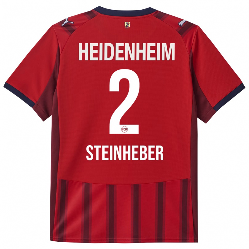 ילדים Leni Steinheber #2 אדום נייבי ג'רזי ביתית 2025/26 חולצה קצרה