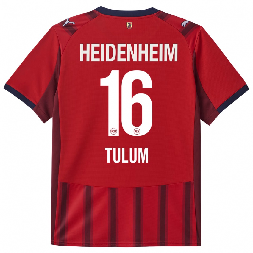 ילדים Melih Tulum #16 אדום נייבי ג'רזי ביתית 2025/26 חולצה קצרה