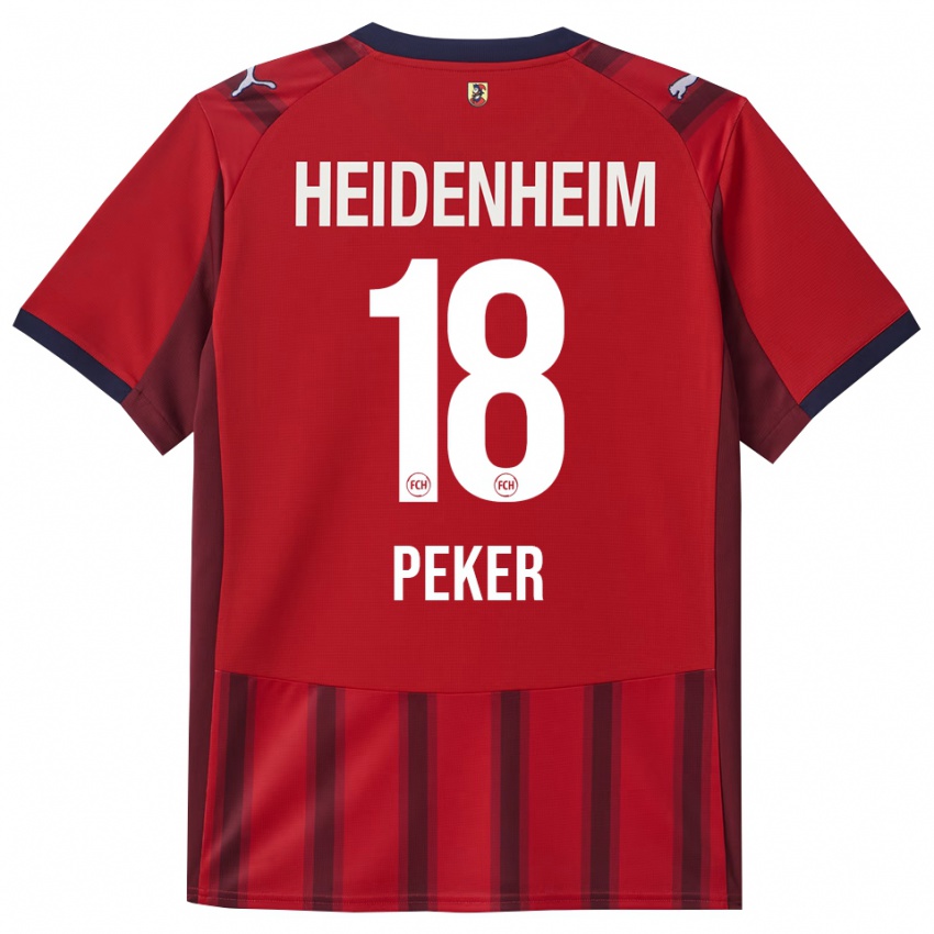 ילדים סנה סילה פקר #18 אדום נייבי ג'רזי ביתית 2025/26 חולצה קצרה