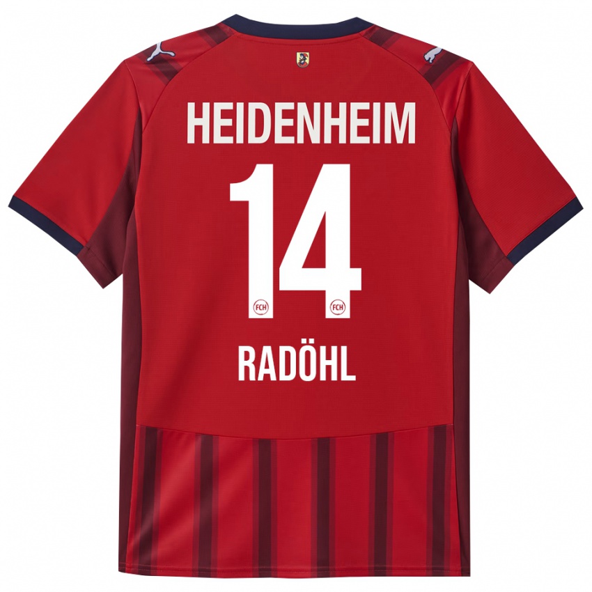 ילדים Tim Radöhl #14 אדום נייבי ג'רזי ביתית 2025/26 חולצה קצרה