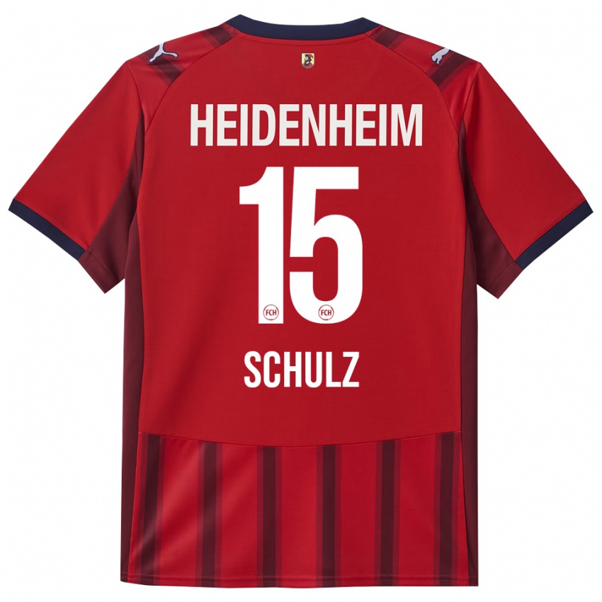 ילדים Dana Schulz #15 אדום נייבי ג'רזי ביתית 2025/26 חולצה קצרה