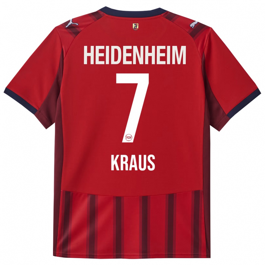 ילדים Sabrina Kraus #7 אדום נייבי ג'רזי ביתית 2025/26 חולצה קצרה