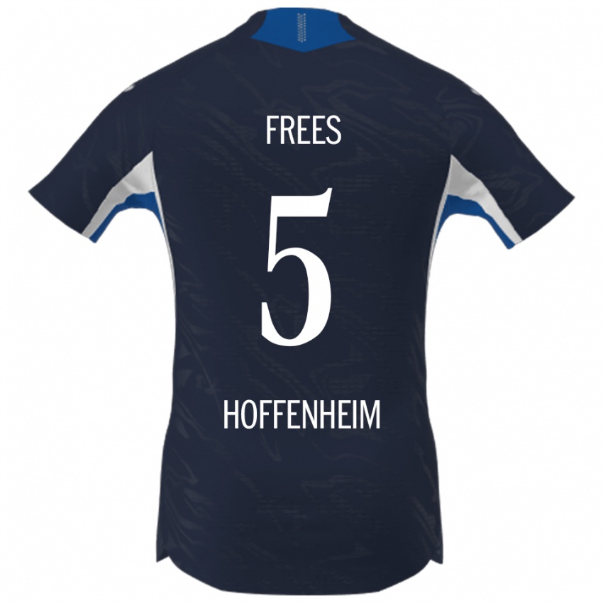 ילדים Kelven Frees #5 נייבי לבן ג'רזי ביתית 2025/26 חולצה קצרה