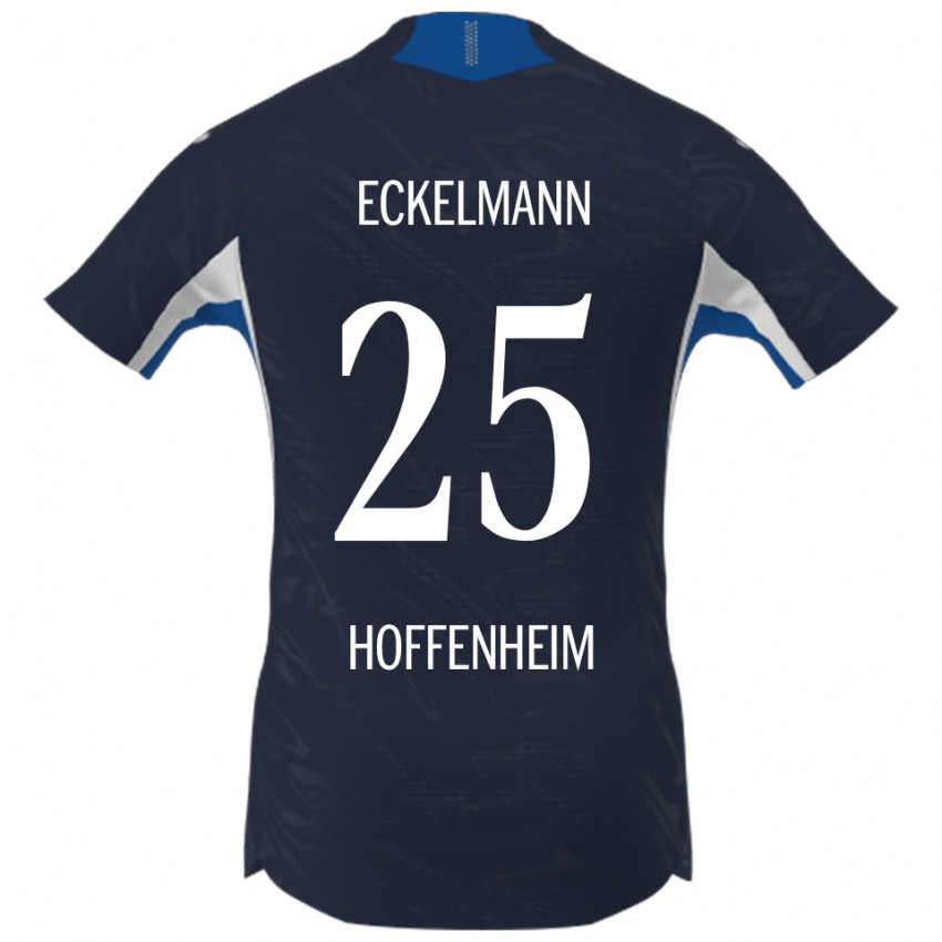 ילדים Henri Eckelmann #25 נייבי לבן ג'רזי ביתית 2025/26 חולצה קצרה