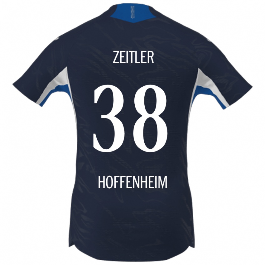 ילדים דניז זייטלר #38 נייבי לבן ג'רזי ביתית 2025/26 חולצה קצרה