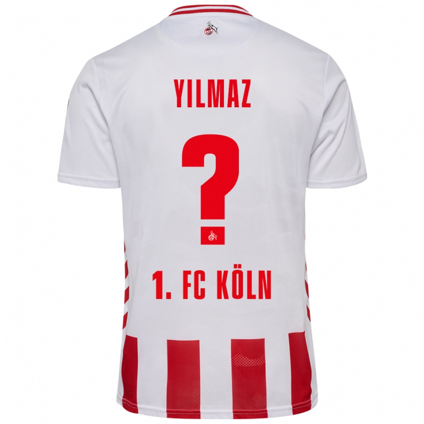 ילדים עבדול מאליק יילמאז #0 לבן אדום ג'רזי ביתית 2025/26 חולצה קצרה