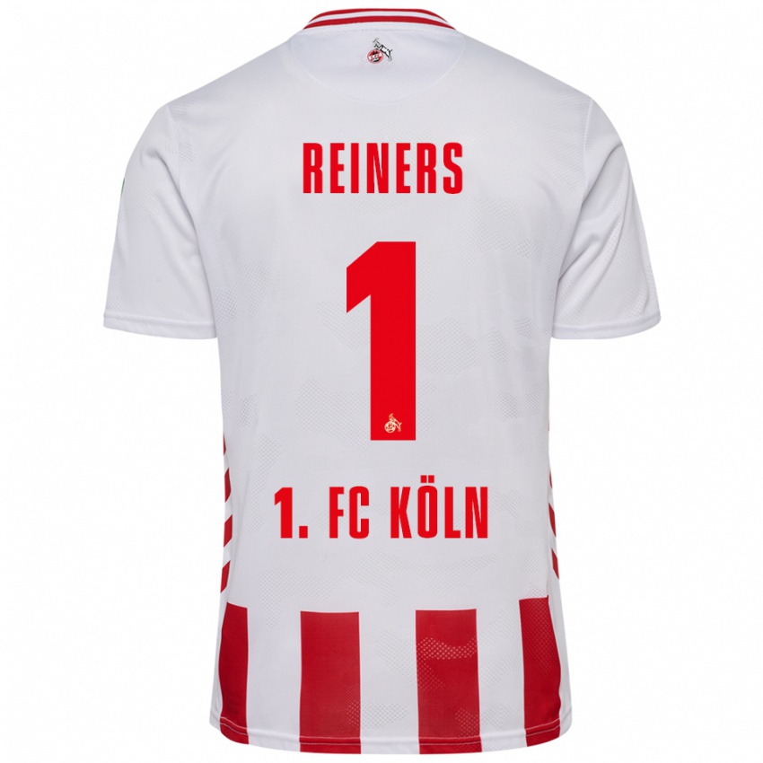 ילדים Leonard Reiners #1 לבן אדום ג'רזי ביתית 2025/26 חולצה קצרה