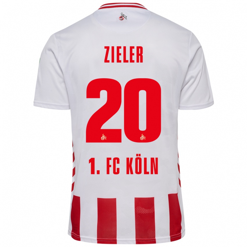 ילדים רון-רוברט צילר #20 לבן אדום ג'רזי ביתית 2025/26 חולצה קצרה