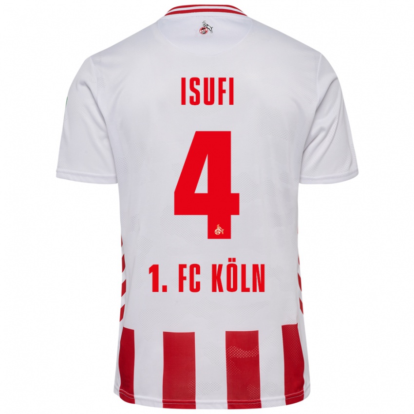 ילדים ליאו איסופי #4 לבן אדום ג'רזי ביתית 2025/26 חולצה קצרה