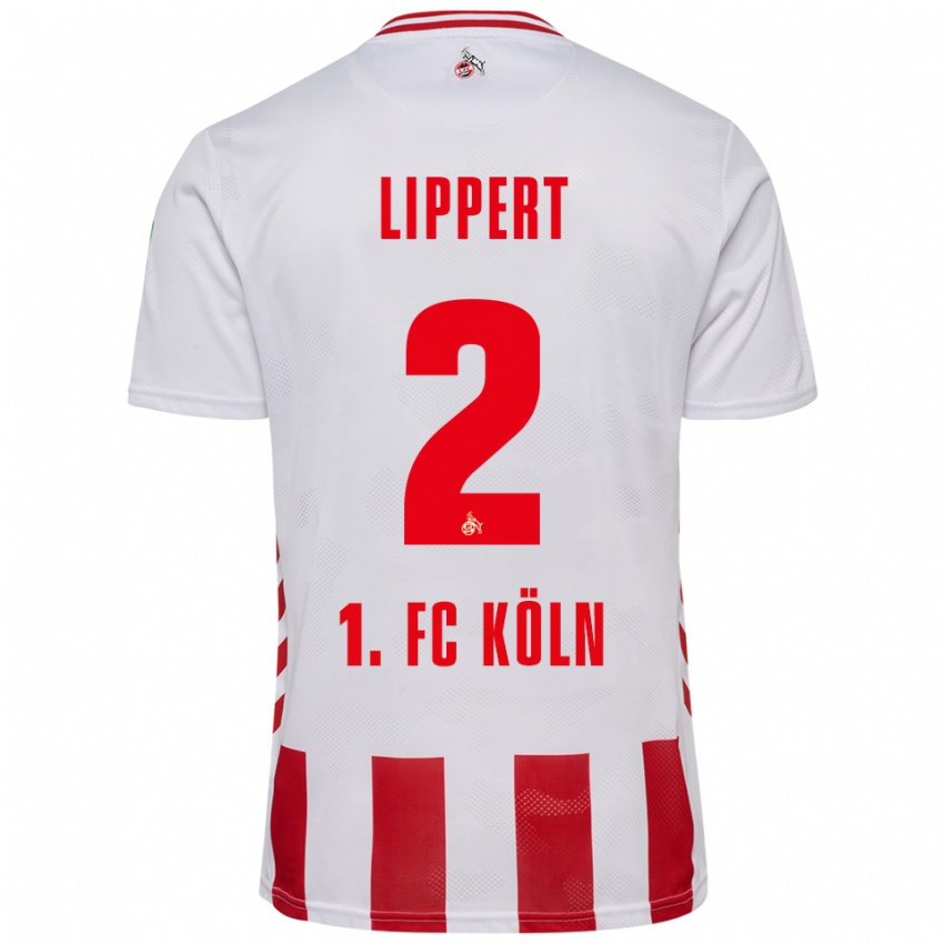 ילדים מקס ליפרט #2 לבן אדום ג'רזי ביתית 2025/26 חולצה קצרה