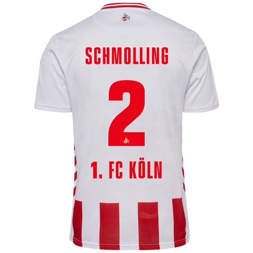 ילדים Viktor Schmolling #2 לבן אדום ג'רזי ביתית 2025/26 חולצה קצרה