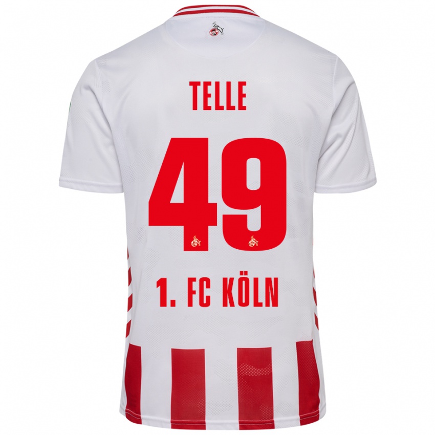 ילדים Neo Telle #49 לבן אדום ג'רזי ביתית 2025/26 חולצה קצרה