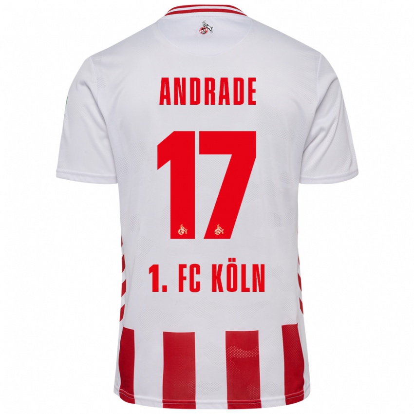 ילדים לידיה אנדרדה #17 לבן אדום ג'רזי ביתית 2025/26 חולצה קצרה