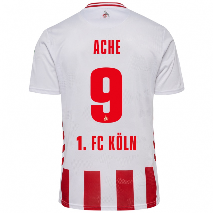 ילדים ראגנאר אכה #9 לבן אדום ג'רזי ביתית 2025/26 חולצה קצרה