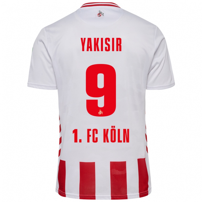 ילדים Emir-Ahmet Yakisir #9 לבן אדום ג'רזי ביתית 2025/26 חולצה קצרה