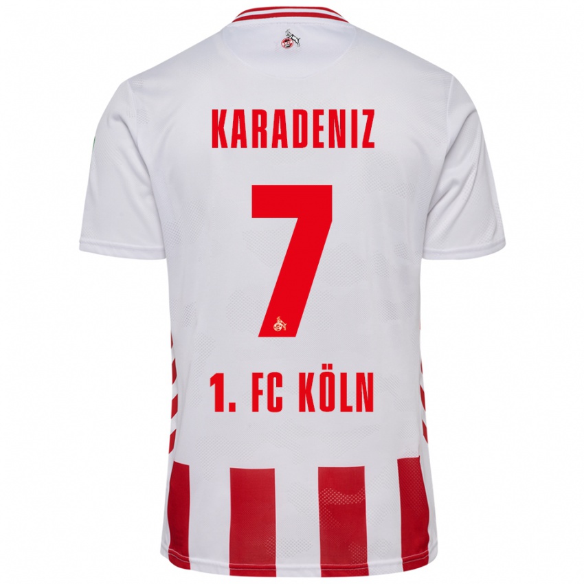ילדים Thierry Karadeniz #7 לבן אדום ג'רזי ביתית 2025/26 חולצה קצרה