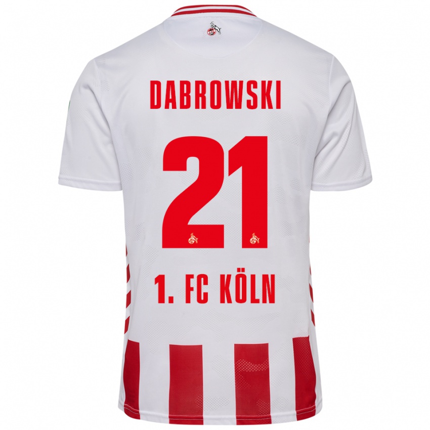 ילדים לוק דברובסקי #21 לבן אדום ג'רזי ביתית 2025/26 חולצה קצרה