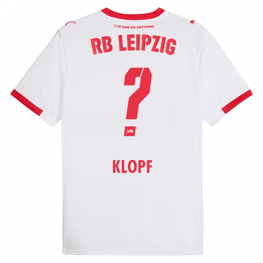 ילדים Oskar Klopf #0 לבן אדום ג'רזי ביתית 2025/26 חולצה קצרה