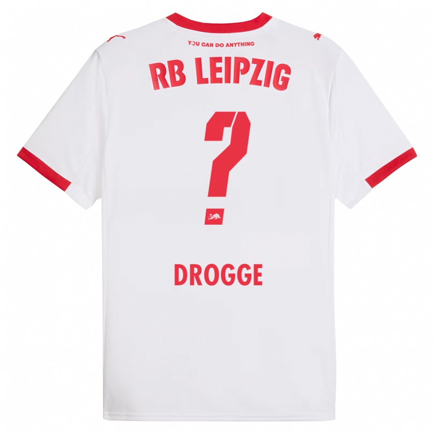 ילדים Lennert Drogge #0 לבן אדום ג'רזי ביתית 2025/26 חולצה קצרה