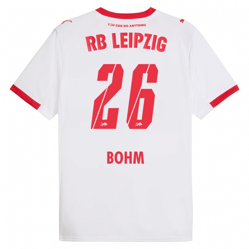 ילדים פפה בהם #26 לבן אדום ג'רזי ביתית 2025/26 חולצה קצרה