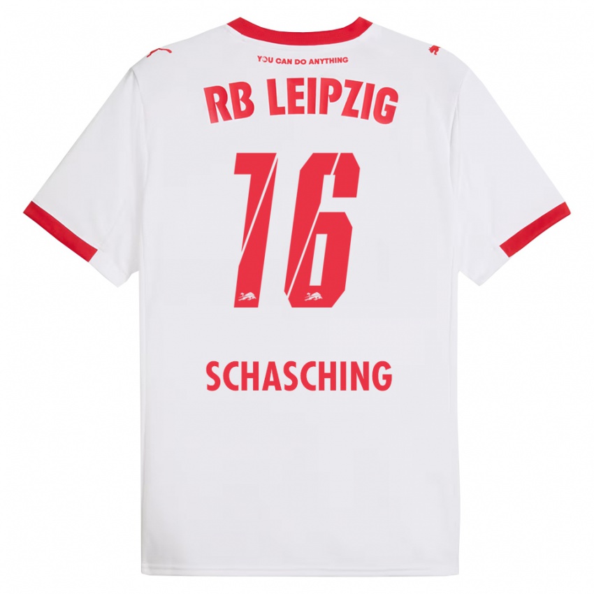 ילדים Annabel Schasching #16 לבן אדום ג'רזי ביתית 2025/26 חולצה קצרה