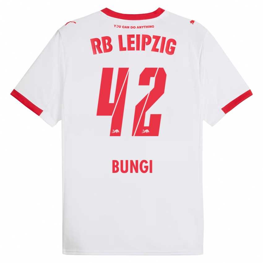 ילדים ג'ויו מסנקה בונגי #42 לבן אדום ג'רזי ביתית 2025/26 חולצה קצרה