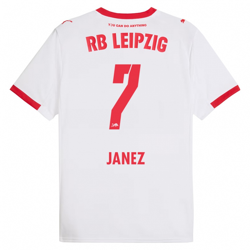 ילדים קורינה ג׳נז #7 לבן אדום ג'רזי ביתית 2025/26 חולצה קצרה