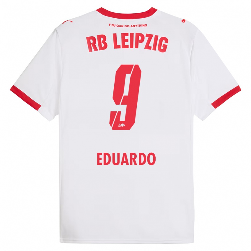 ילדים יאניק אדוארדו #9 לבן אדום ג'רזי ביתית 2025/26 חולצה קצרה