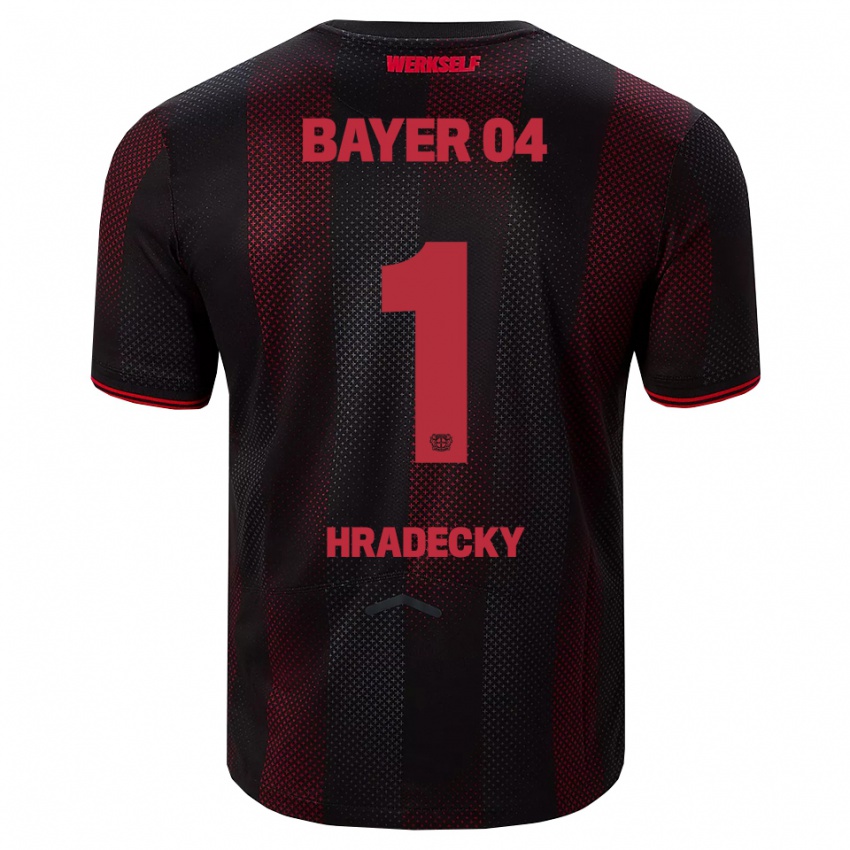 ילדים לוקאס הרדצקי #1 שחור אדום ג'רזי ביתית 2025/26 חולצה קצרה