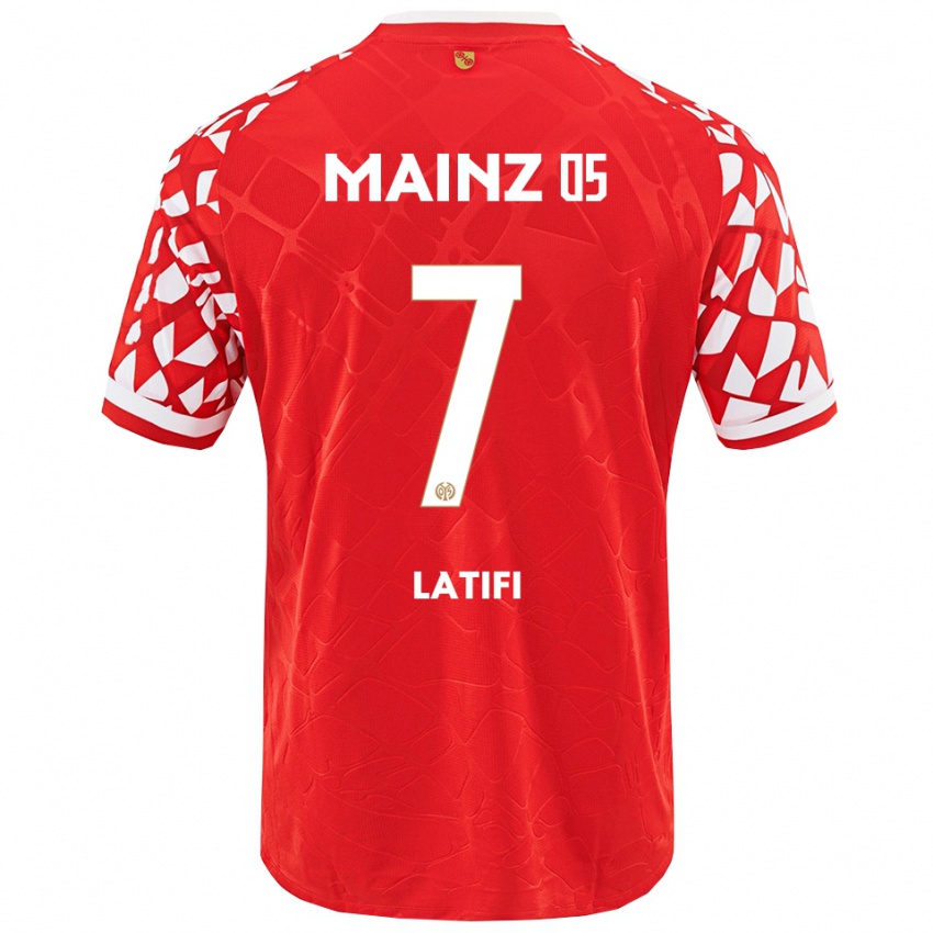 ילדים ארטאן לאטיפי #7 אדום לבן ג'רזי ביתית 2025/26 חולצה קצרה