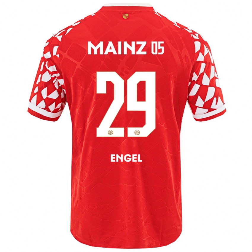 ילדים פריץ אנגל #29 אדום לבן ג'רזי ביתית 2025/26 חולצה קצרה