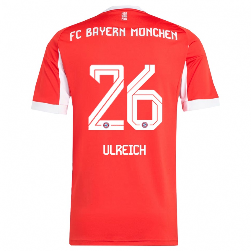 ילדים סוון אולרייך #26 אדום לבן ג'רזי ביתית 2025/26 חולצה קצרה