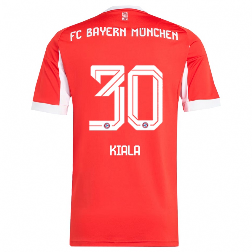 ילדים Cassiano Kiala #30 אדום לבן ג'רזי ביתית 2025/26 חולצה קצרה