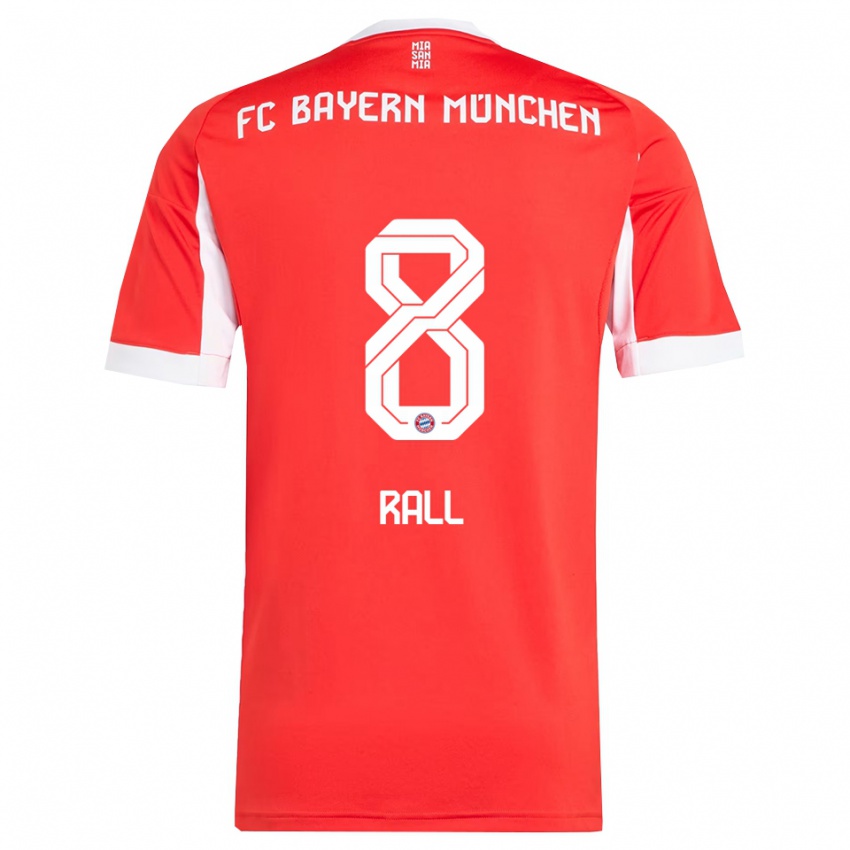 ילדים מקסימיליאני ראל #8 אדום לבן ג'רזי ביתית 2025/26 חולצה קצרה