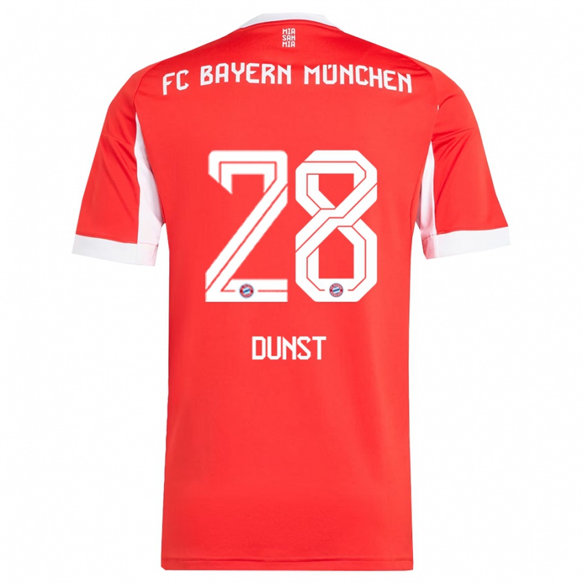 ילדים ברברה דאנסט #28 אדום לבן ג'רזי ביתית 2025/26 חולצה קצרה