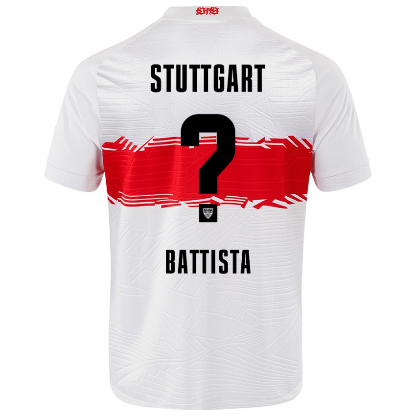 ילדים לוקה בטיסטה #0 לבן אדום ג'רזי ביתית 2025/26 חולצה קצרה