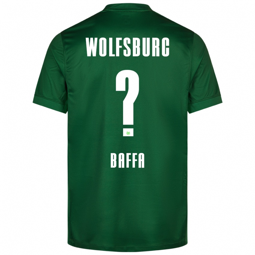 ילדים Salvatore Baffa #0 ירוק לבן ג'רזי ביתית 2025/26 חולצה קצרה