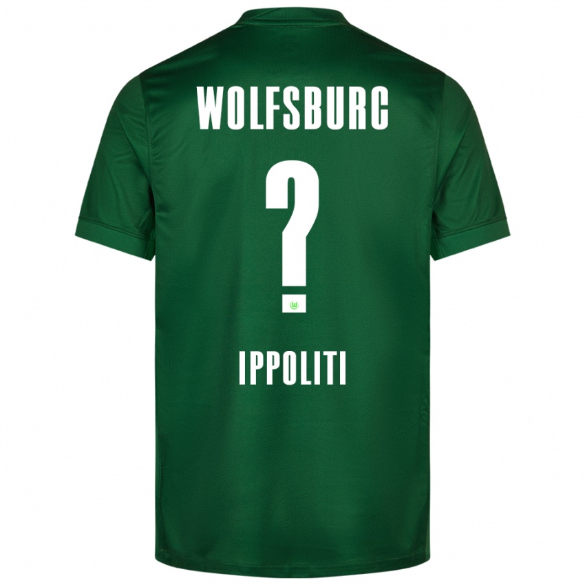 ילדים Mario Ippoliti #0 ירוק לבן ג'רזי ביתית 2025/26 חולצה קצרה