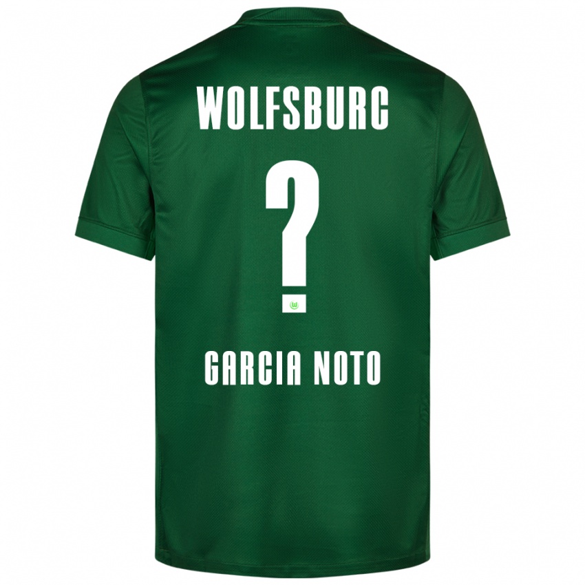 ילדים Estefano Garcia Noto #0 ירוק לבן ג'רזי ביתית 2025/26 חולצה קצרה