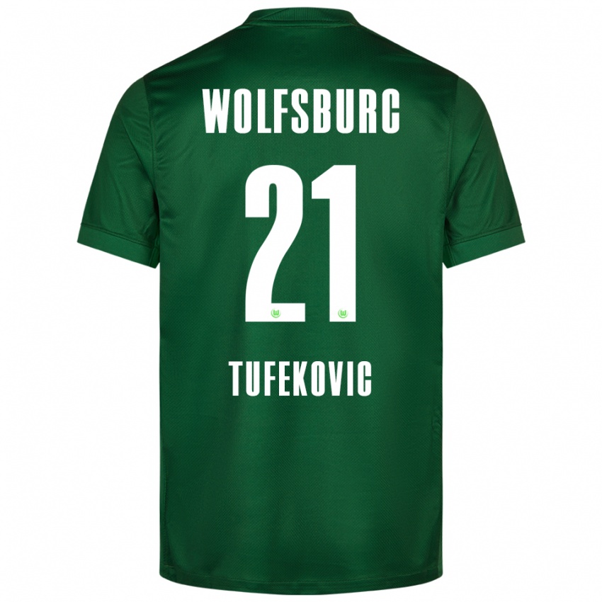 ילדים מרטינה טופקוביץ׳ #21 ירוק לבן ג'רזי ביתית 2025/26 חולצה קצרה